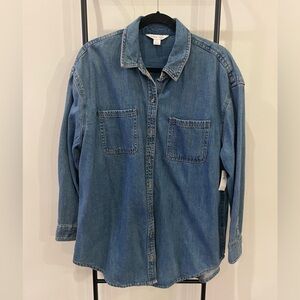 Old Navy Classic Blue Denim Shirt NWT